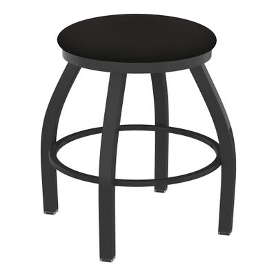 802 Misha 30" Swivel Bar Stool with Pewter Finish and Canter Espresso Seat