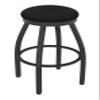 802 Misha 30" Swivel Bar Stool with Pewter Finish and Canter Espresso Seat view 1