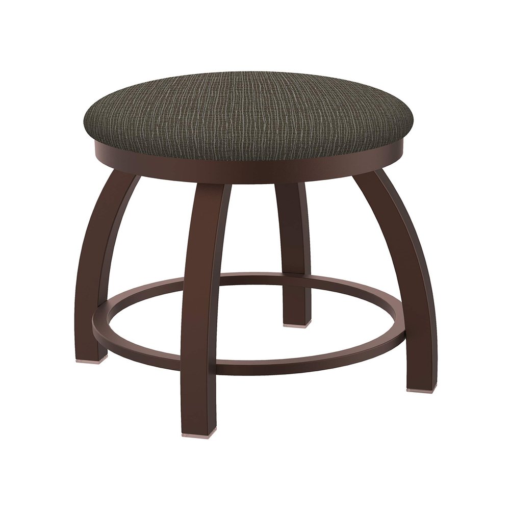 802 Misha 18" Swivel Vanity Stool with Bronze Finish and Graph Chalice Seat