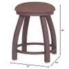 802 Misha 18" Swivel Vanity Stool with Bronze Finish and Graph Chalice Seat view 2