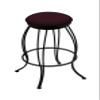 3000 Georgian 30" Swivel Bar Stool with Black Wrinkle Finish and Canter Bordeaux Seat view 1
