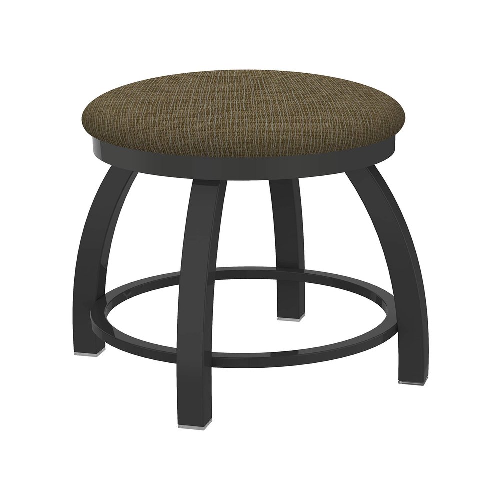 802 Misha 18" Swivel Vanity Stool with Pewter Finish and Graph Cork Seat