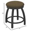 802 Misha 18" Swivel Vanity Stool with Pewter Finish and Graph Cork Seat view 2