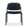 Basyx VL606VA90 VL606 Series Stacking Armless Guest Chair, Navy Fabric view 3