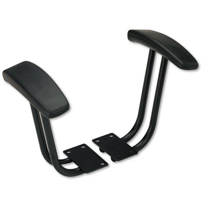 Alera IN49AKB10B Fixed T-Arms for Interval and Essentia Series Chairs and Stools, Black