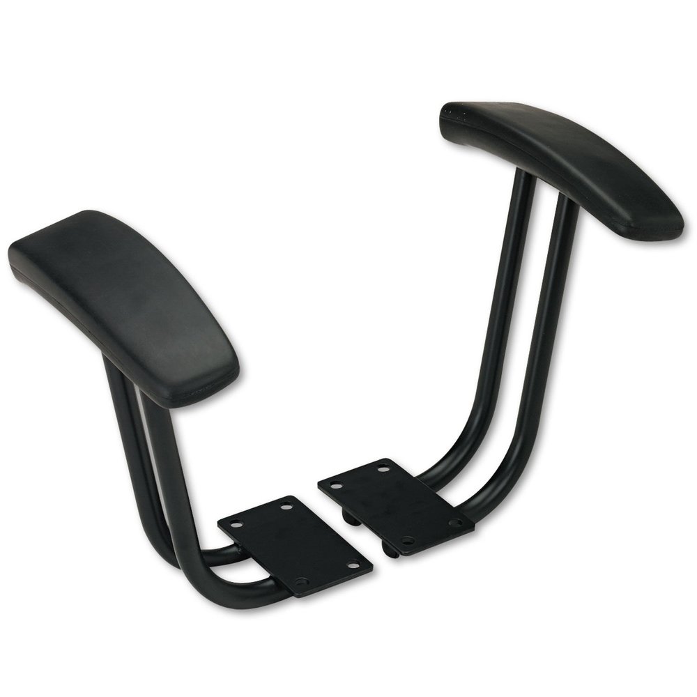 Alera IN49AKB10B Fixed T-Arms for Interval and Essentia Series Chairs and Stools, Black