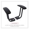 Alera IN49AKB10B Fixed T-Arms for Interval and Essentia Series Chairs and Stools, Black view 3