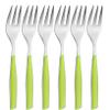 BUGATTI Glamour GLMU-021F17/6 Cake Forks (Set of 6) - SAN (Styrene-Acrylonitrile Resin) / Steel - 16 x 20 x 3 cm - Green view 1