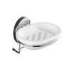 WENKO 20882100 Vacuum-Loc soap Dish Milazzo - Fixing Without Drilling, Metal - Steel, 13 x 6 x 12 cm, Chrome view 2