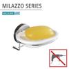 WENKO 20882100 Vacuum-Loc soap Dish Milazzo - Fixing Without Drilling, Metal - Steel, 13 x 6 x 12 cm, Chrome view 3