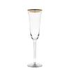 10 Strawberry Street Windsor 5.5 Oz Champagne Flute with Gold Band, Set of 4 view 1