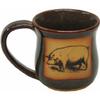 ALWAYS AZUL POTTERY Pig Mug in Seamist Glaze - Handmade Ceramic Coffee Mug - Stylish and Unique Handcrafted Artistic Drinkware - Polished Clay Cups, Great for Coffee, Tea, and Art Lovers view 1