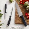 HENCKELS Silvercap Razor-Sharp 3-Piece Kitchen Knife Set, Chef Knife, Paring Knife, Utility Knife, German Engineered Informed by 100+ Years of Mastery view 2