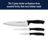 HENCKELS Silvercap Razor-Sharp 3-Piece Kitchen Knife Set, Chef Knife, Paring Knife, Utility Knife, German Engineered Informed by 100+ Years of Mastery view 3