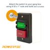 POWERTEC 120/230V Dual Voltage, 28 Amps, On/Off Switch, Single Phase Safety Power Switch for Table Saw, Router Table, Drill Press, Bench Saw, Bandsaw, Grinder & Other Electrical Equipments (71008) view 4