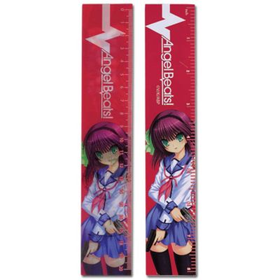 ANGEL BEATS Yuri Lenticular Ruler (5 Pieces/Pack), Multicolored