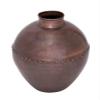 Deco 79 Metal Vase, 18 by 20-Inch, Brown view 1
