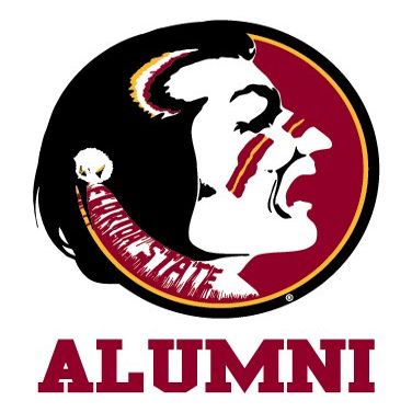 FSU Seminoles ALUMNI Clear Vinyl Decal Car Truck Sticker Florida State