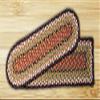 8.25" x 27" Oval Braided Carpet Stair Treads (Set of 13) (Burgundy Mustard) view 1