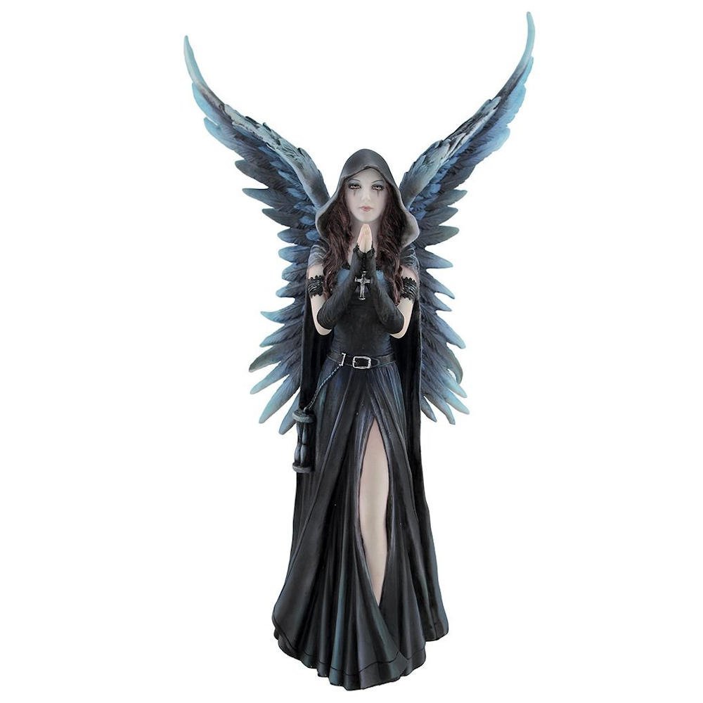 10.63 Inch Harbinger Fairy Girl Decorative Figurine, Gray and Nude