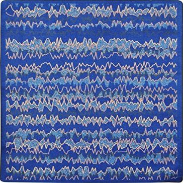 KOECKRITZ Electric Blue Vibrant Kids Rug (3'10" x 5'4",)