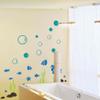 GECKOO Animal Decal Sea Buble Sticker Starfish Seahorse Seaweed Fish Set Bathroom Vinyl Kids Wall Mural( X-Large, A:Bubles- BrownFishes,Starfish,Sea horses- Dark RedSeaweed- Dark GreenStone- Black ) view 2