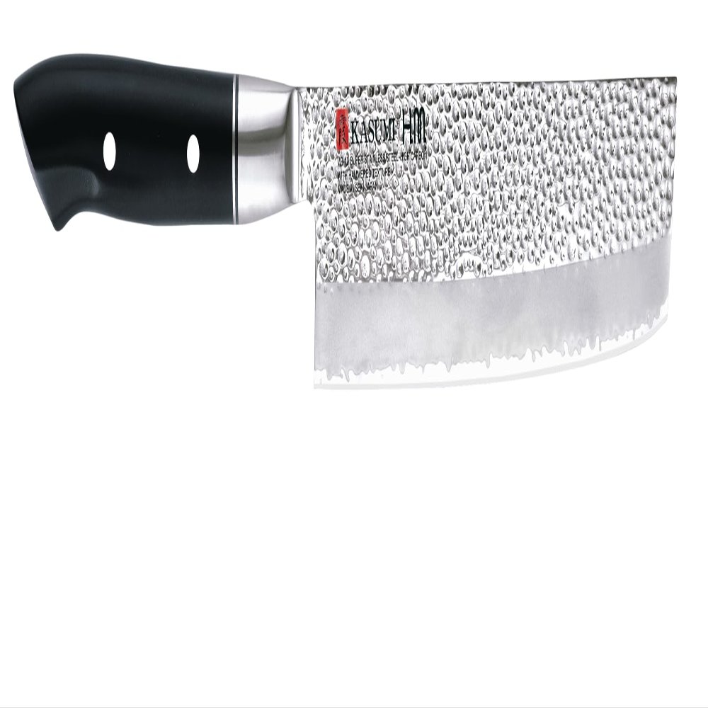 Kasumi Due Cigni K-74017 Japanese Professional Nakiri Paring Knife, 17 cm, Stainless Steel, Black