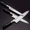 Kasumi Due Cigni K-74017 Japanese Professional Nakiri Paring Knife, 17 cm, Stainless Steel, Black view 2