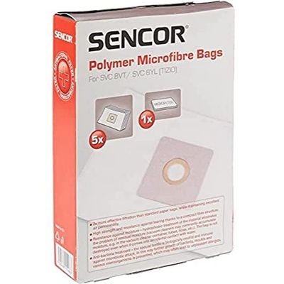 Sencor SVC 8GR / RD/VT/YL Vacuum Cleaner Bags Pack of 5