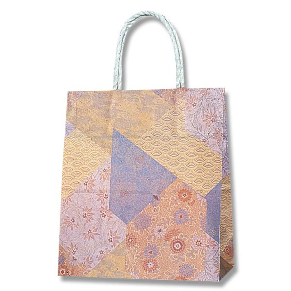 Shimojima Heiko 003156102 Handles, Paper Bags, Smooth Bag, 8.7 x 4.7 x 10.4 inches (22 x 12 x 26.5 cm), 25 Sheets