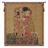 C Charlotte Home Furnishings Inc Kiss Belgian Tapestry Wall Hanging | Viscose Cotton and Polyester Blend Wall Art | 18 in. x 21 in. | Home Decor Accents | Inspired by Gustav Klimt view 1