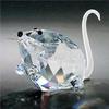 ASFOUR CRYSTAL 678-2.5 2.75 L x 1.73 H in. Crystal Mouse Animals Figurines view 1