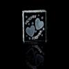 ASFOUR CRYSTAL 1162-50-133 2 L x 2 H x 1 W in. Crystal Laser-Engraved Friends Forever Love & Hearts Laser-Cut view 1