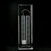 ASFOUR CRYSTAL 1159-120-115 4.75 L x 2 H x 2 W in. Crystal Laser-Engraved World Trade Center Monuments Laser-Cut view 1