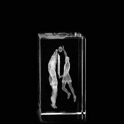 Asfour Crystal 1159-70-78 2 L x 2. 75 H x 2 W inch Crystal Laser-Engraved Volleyball Sports Laser-Cut