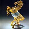 ASFOUR CRYSTAL 616-27G 4.4 L x 4.44 H in. Crystal Horse Animals Figurines view 1