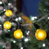 100 Foot G40 Outdoor Patio String Lights with 125 Yellow Globe Bulbs  Indoor Outdoor String Lights  Market Bistro Caf Hanging String Lights  C7/E12 Base - Black Wire view 4