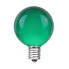 100 Foot G40 Outdoor Patio String Lights with 125 Green Globe Bulbs  Indoor Outdoor String Lights  Market Bistro Caf Hanging String Lights  C7/E12 Base - Black Wire view 2