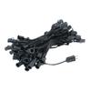 100 Foot G40 Outdoor Patio String Lights with 125 Green Globe Bulbs  Indoor Outdoor String Lights  Market Bistro Caf Hanging String Lights  C7/E12 Base - Black Wire view 3