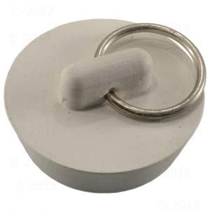 1-1/4" White Rubber Stopper (3 pieces)