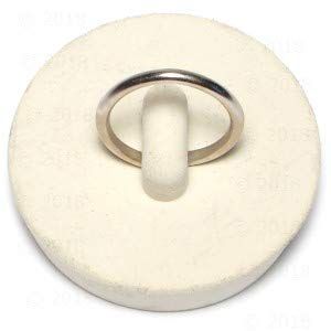 1-5/8" White Rubber Stopper (2 pieces)