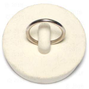 1-5/8" White Rubber Stopper (2 pieces)