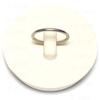 2" White Rubber Stopper (2 pieces) view 1