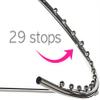 Chrome 29-Ball Spiral Garment Rack  Chrome Finish view 3