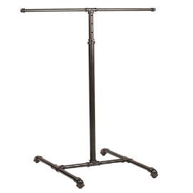 2-Way Clothing Rack - Pipeline Collection, Dimensions: 48" (min) - 72 (max)H x 18D x 24W  Color: Dark Grey  1 diameter arms,Our 2-Way Clothing Rack - Pipeline Collection is sure to add a touch of style to your showroom floor. Our Pipeline Co