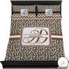 RNK Shops Personalized Leopard Print Duvet Cover Set - Full/Queen view 2