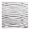 Genesis 2ft x 2ft White Drifts Ceiling Tiles - Easy Drop-In Installation  Waterproof, Washable and Fire-rated - High-Grade PVC to Prevent Breakage (One Tile) view 1