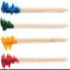 Winco 3 15/16" Cellophane Frills Picks (Pack of 1000) view 1