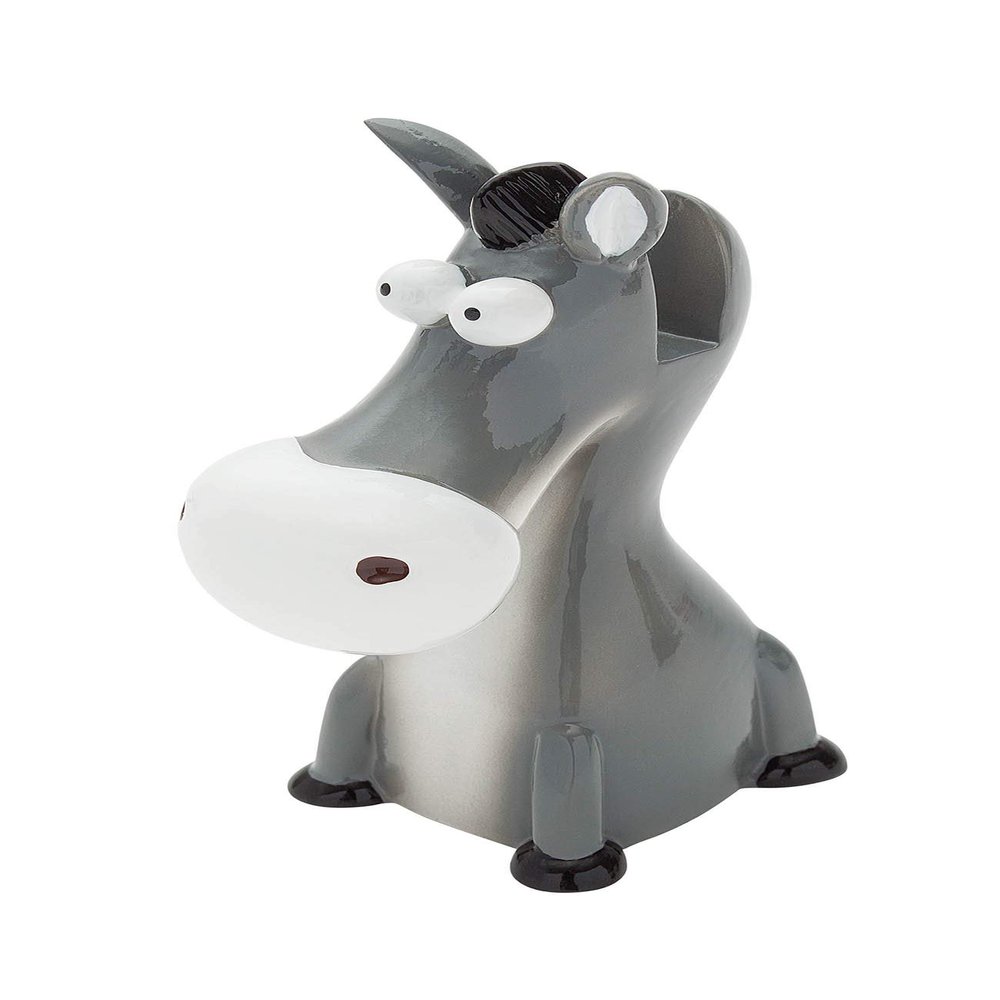 WEDO Novelty Spectacles Holder, Donkey Shape, Resin, Gray, 7 x 5.3 x 10 cm
