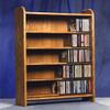 Wood Shed Solid Oak 5 Shelf CD Cabinet Unfinished view 1